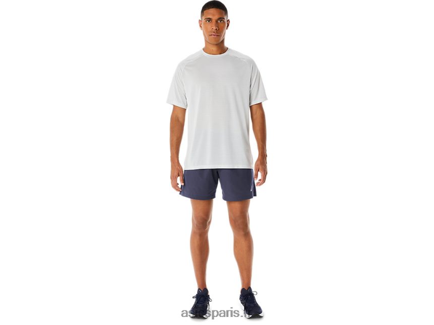 Hommes Asics short hybride 7 pouces BXL8B2261 brouillard indigo