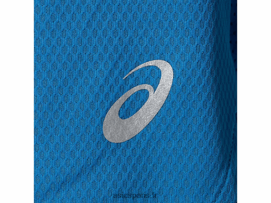 Hommes Asics ventiler 2-n-1 5po court BXL8B21911 reborn bleu/bleu français