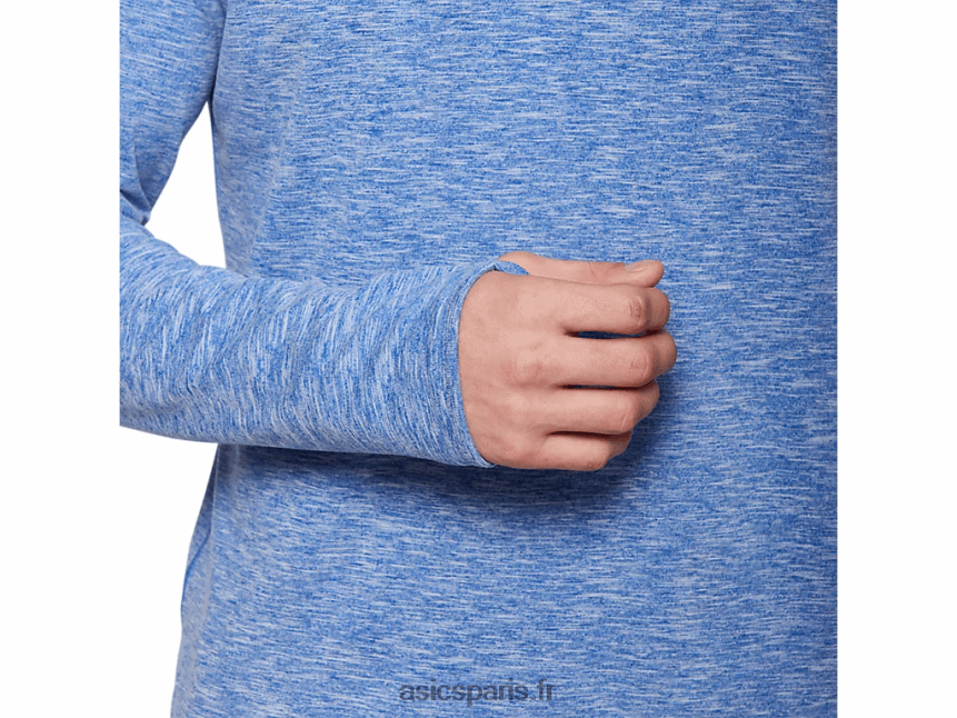 Hommes Asics haut zippé dorai BXL8B22125 bruyère bleue