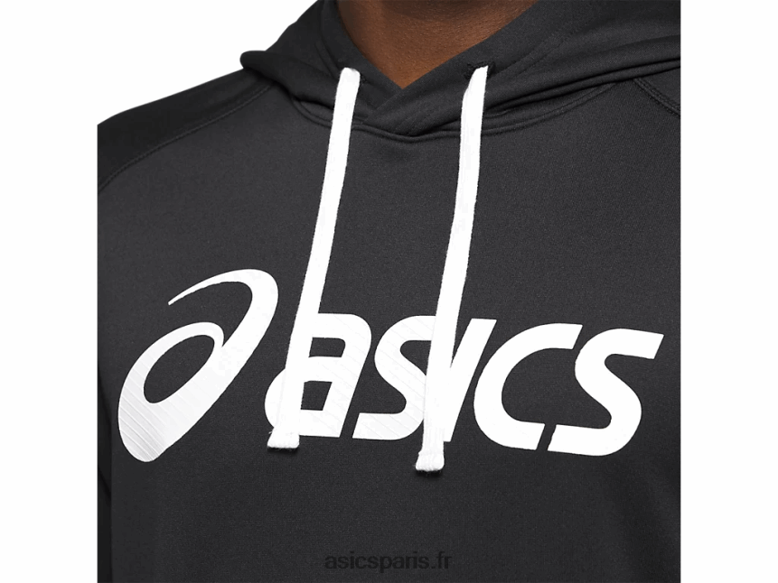Hommes Asics sweat à capuche en molleton BXL8B21985 performance noir/blanc