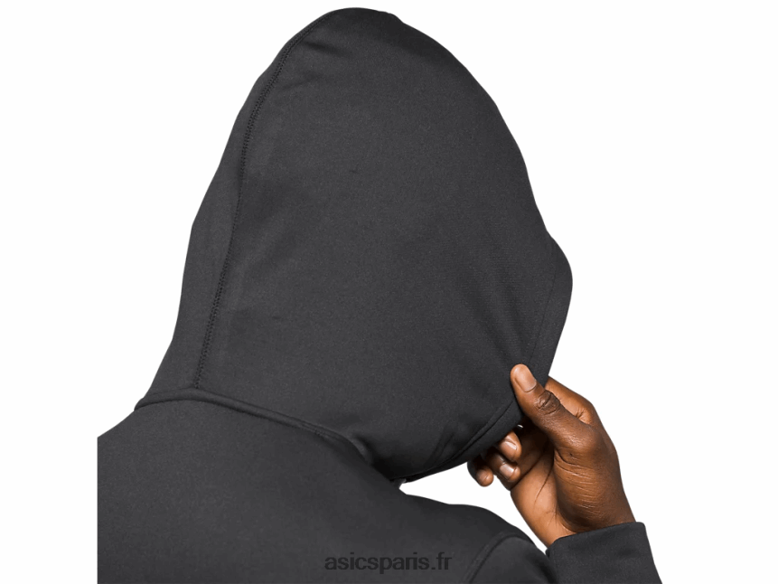 Hommes Asics sweat à capuche en molleton BXL8B21985 performance noir/blanc
