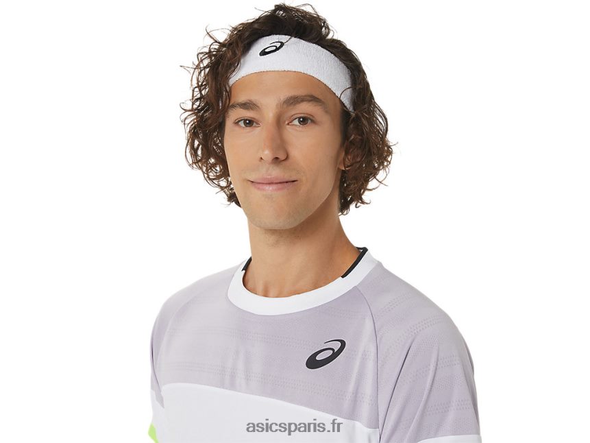 Hommes Asics assortir le haut à manches courtes BXL8B2441 crépuscule violet/ciel doux