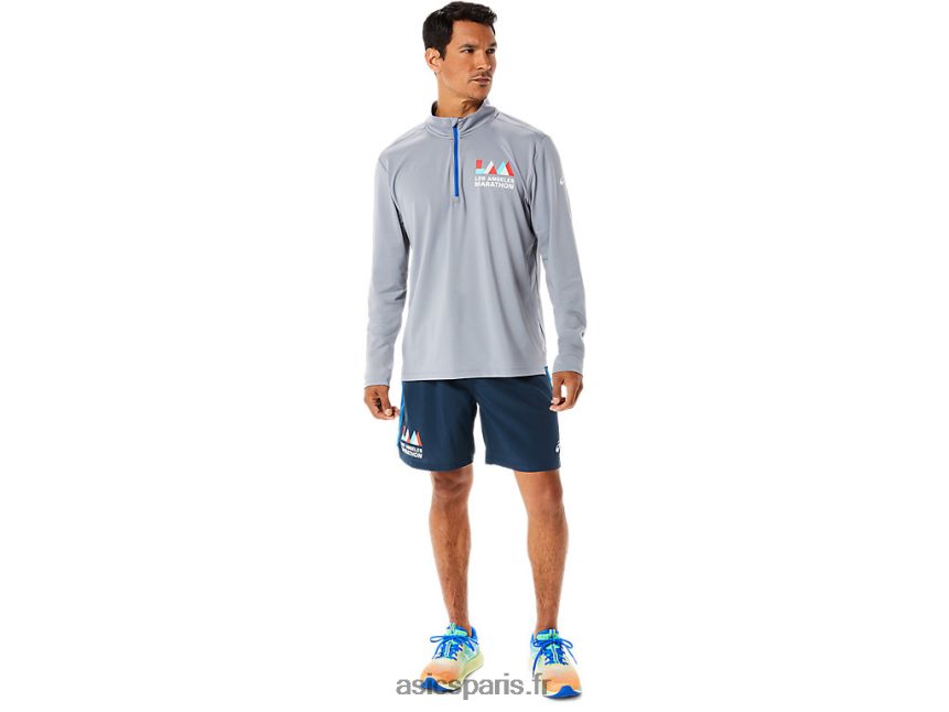 Hommes Asics demi-fermeture éclair prête à l\'emploi BXL8B21340 plaques de roche/lake drive