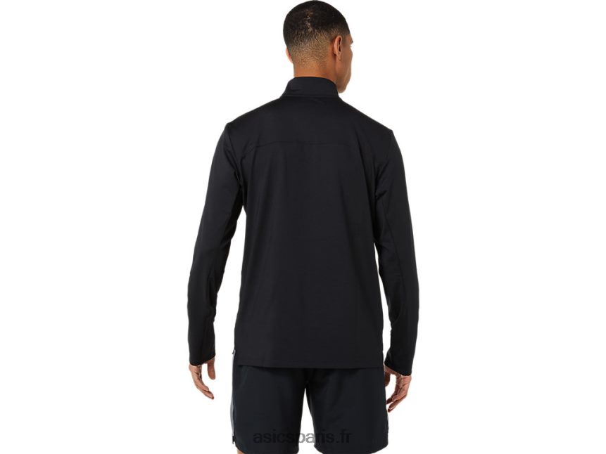Hommes Asics demi-zip prêt à l\'emploi BXL8B21389 performance noir