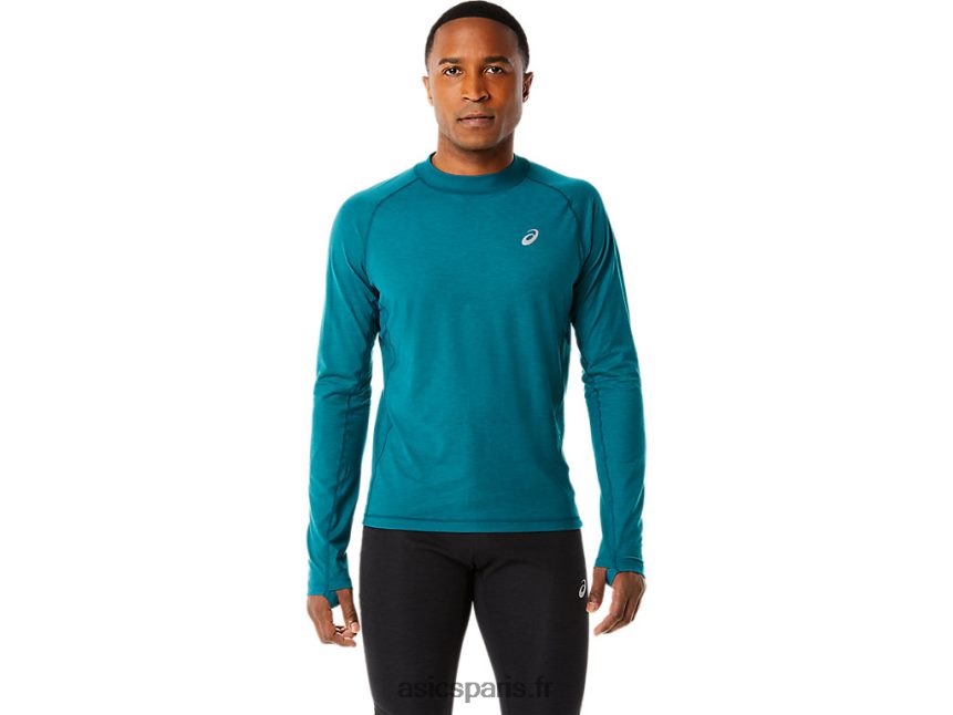 Hommes Asics haut d'hiver à manches longues BXL8B2854 pin velours