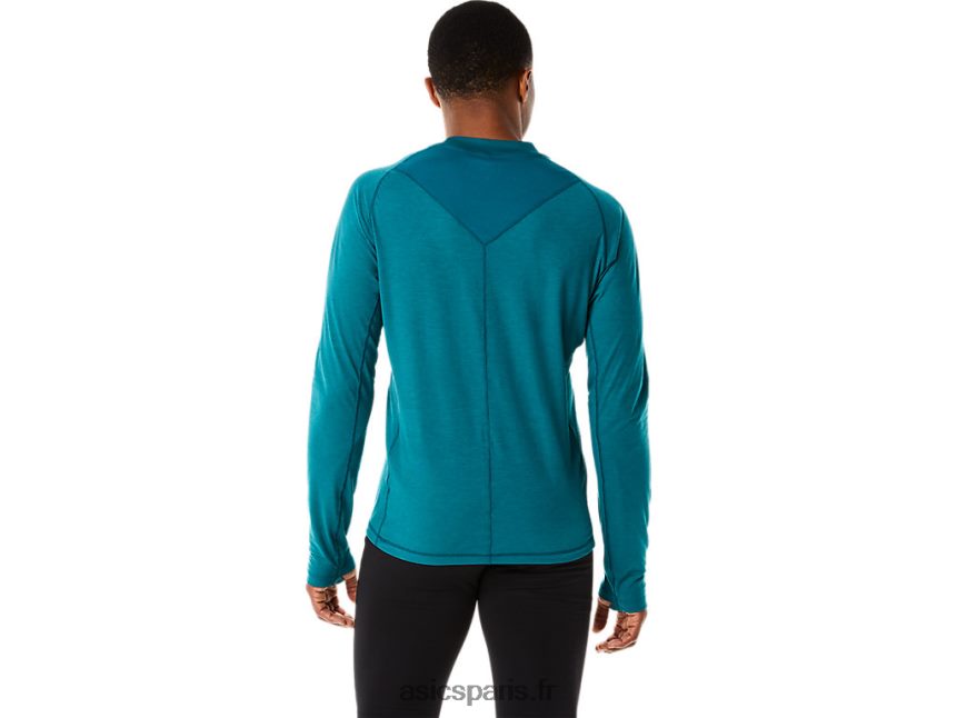 Hommes Asics haut d\'hiver à manches longues BXL8B2854 pin velours