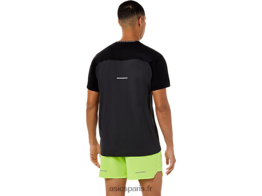 Hommes Asics haut de course à manches courtes BXL8B21396 performance noir/gris graphite