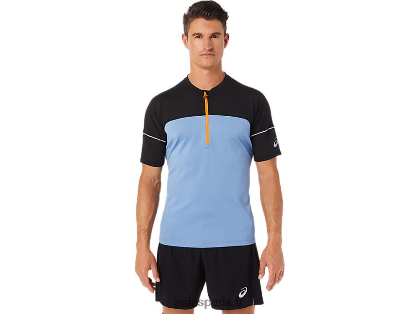 Hommes Asics haut fujitrail BXL8B21433 bleu harmonie/performance noir