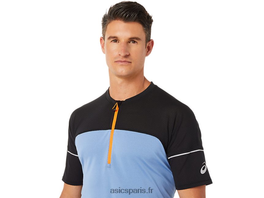 Hommes Asics haut fujitrail BXL8B21433 bleu harmonie/performance noir