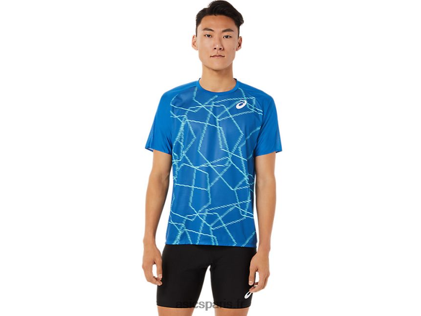 Hommes Asics haut léger à manches courtes BXL8B21443 lecteur de lac