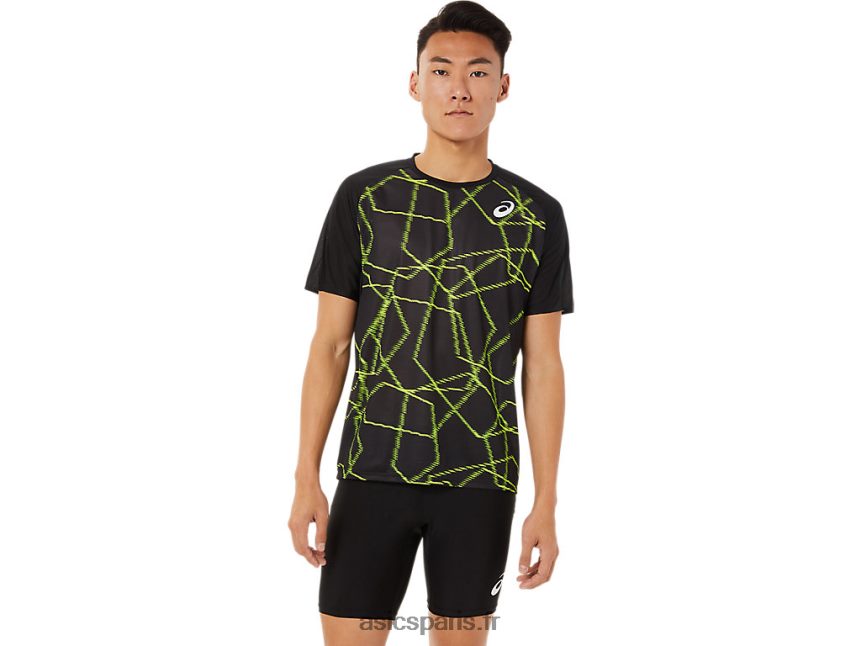 Hommes Asics haut léger à manches courtes BXL8B21444 performance noir