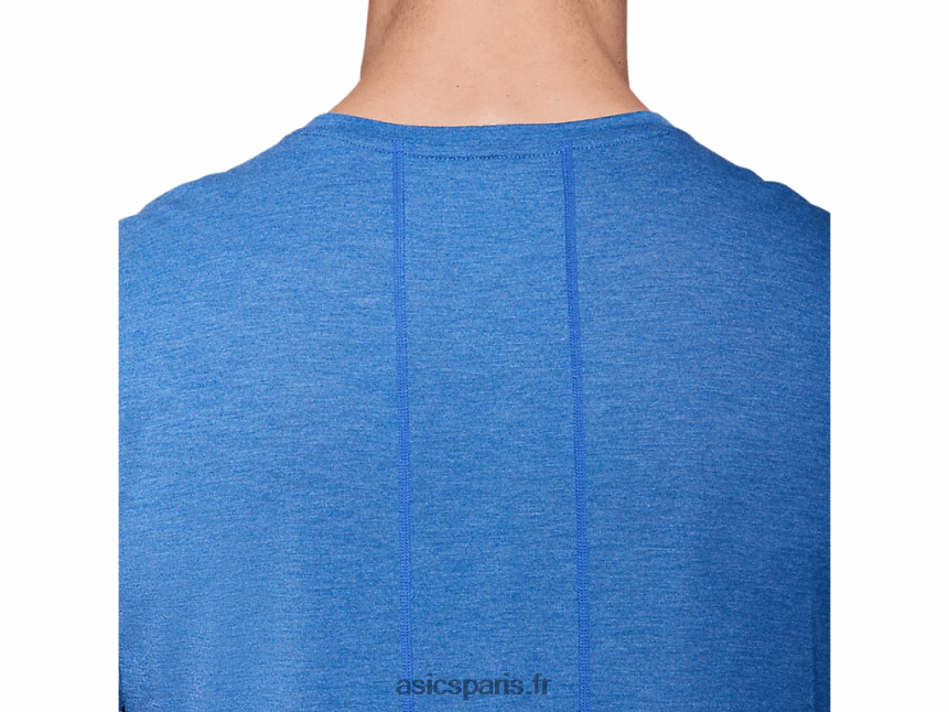 Hommes Asics haut à manches courtes dorai BXL8B22121 bruyère bleue