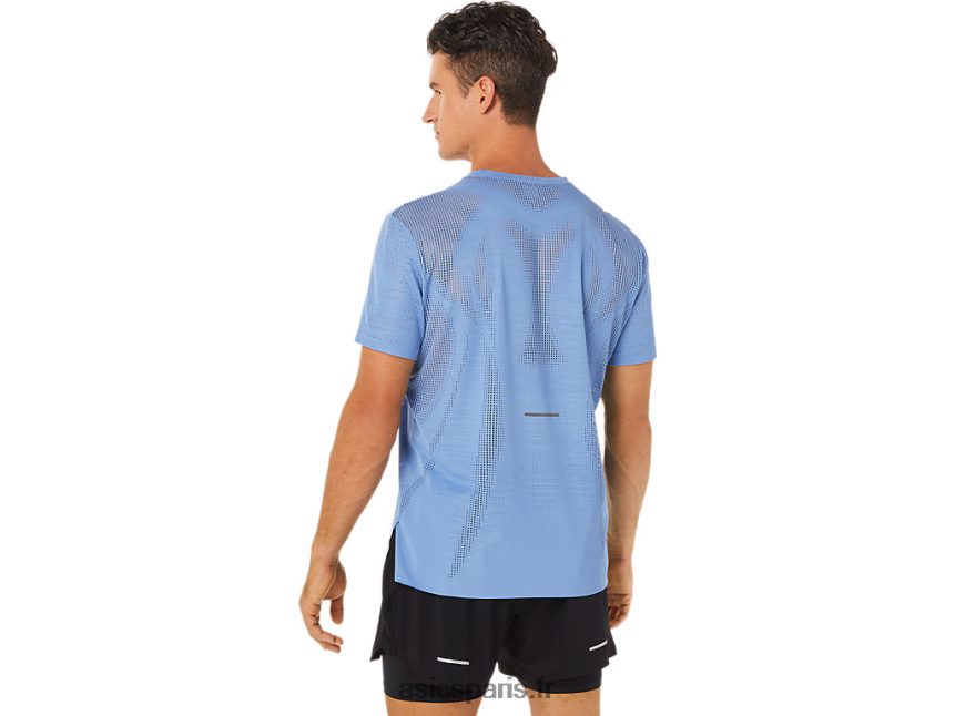 Hommes Asics haut à manches courtes ventilé actibreeze BXL8B21325 harmonie bleue
