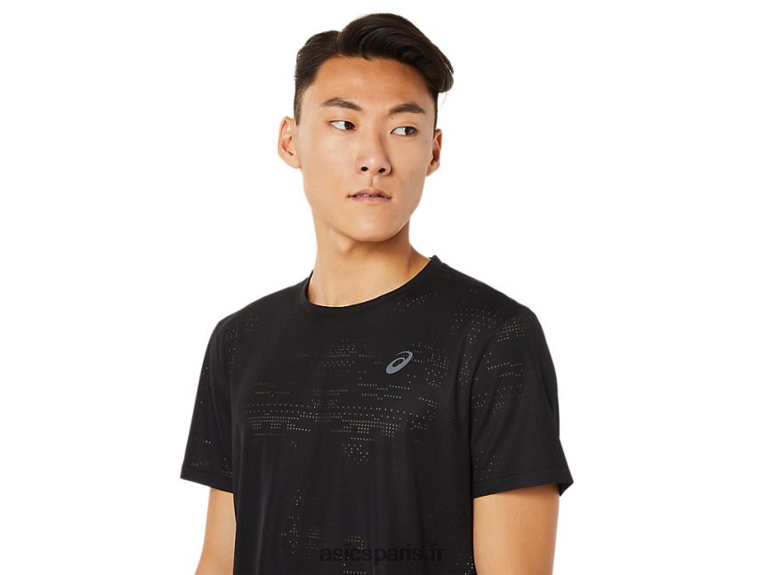 Hommes Asics haut à manches courtes ventilé actibreeze BXL8B21390 performance noir