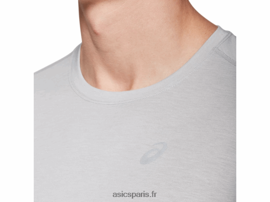 Hommes Asics haut à manches longues dorai BXL8B21986 gris clair chiné