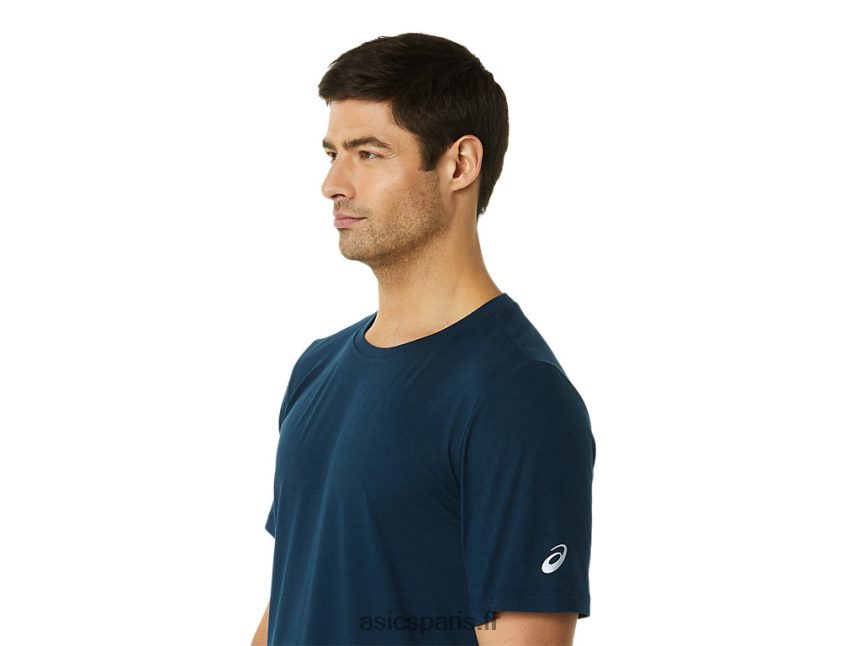 Hommes Asics haut technique hthr à manches courtes BXL8B21449 bruyère du lac