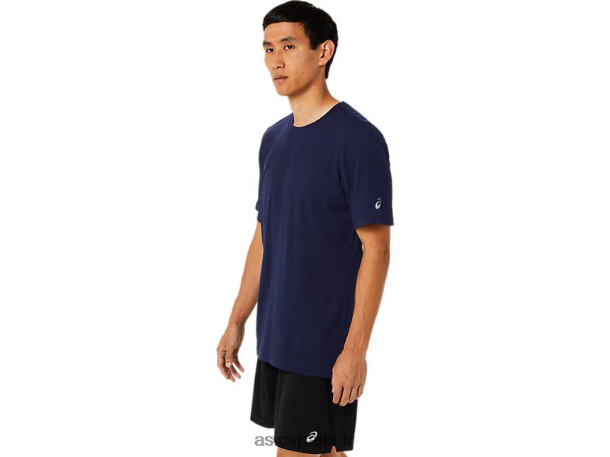 Hommes Asics haut technique hthr à manches courtes BXL8B21811 bruyère caban