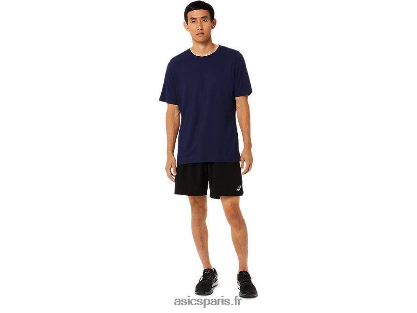 Hommes Asics haut technique hthr à manches courtes BXL8B21811 bruyère caban