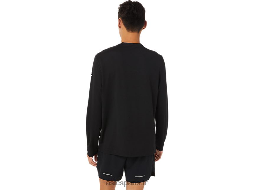 Hommes Asics lam ready-set ii manches longues BXL8B21638 performance noir