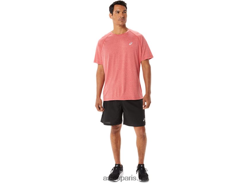 Hommes Asics manches courtes ready-set lyte BXL8B21410 bruyère rouge classique