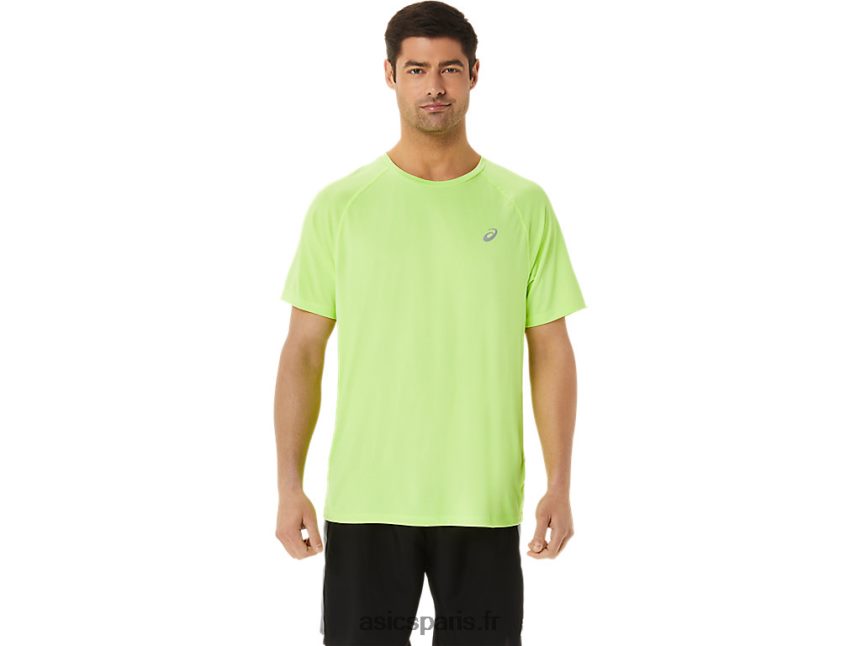 Hommes Asics manches courtes ready-set lyte BXL8B21453 danger bruyère verte