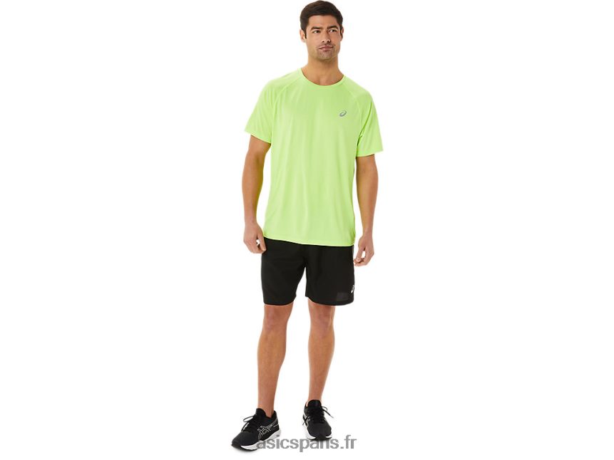 Hommes Asics manches courtes ready-set lyte BXL8B21453 danger bruyère verte
