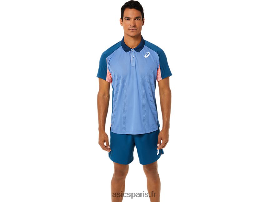 Hommes Asics polo match BXL8B21512 indigo clair