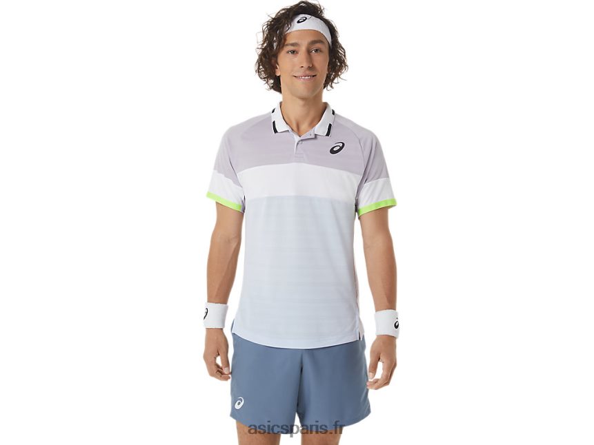 Hommes Asics polo match BXL8B2550 crépuscule violet/ciel doux