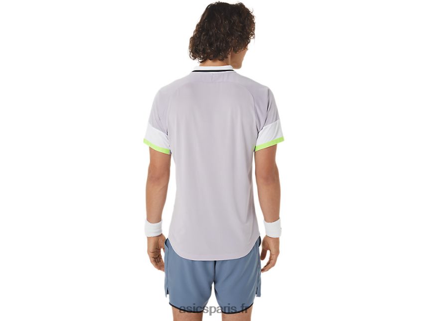 Hommes Asics polo match BXL8B2550 crépuscule violet/ciel doux