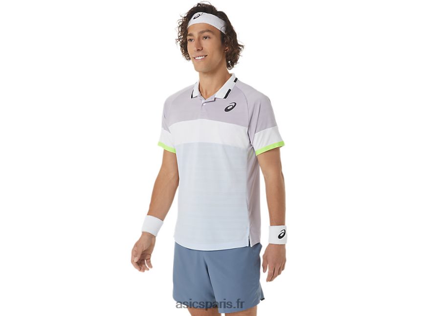 Hommes Asics polo match BXL8B2550 crépuscule violet/ciel doux