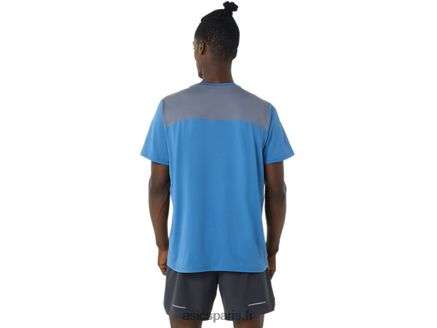 Hommes Asics pr lyte à manches courtes BXL8B21032 azur/métropole