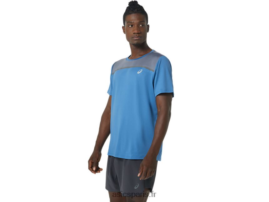 Hommes Asics pr lyte à manches courtes BXL8B21032 azur/métropole