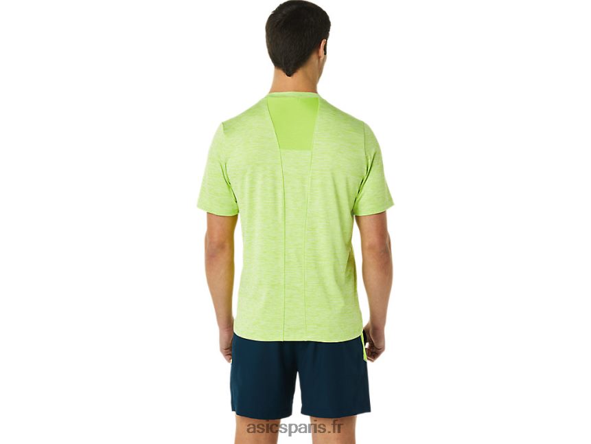 Hommes Asics pr lyte à manches courtes BXL8B21366 danger bruyère verte