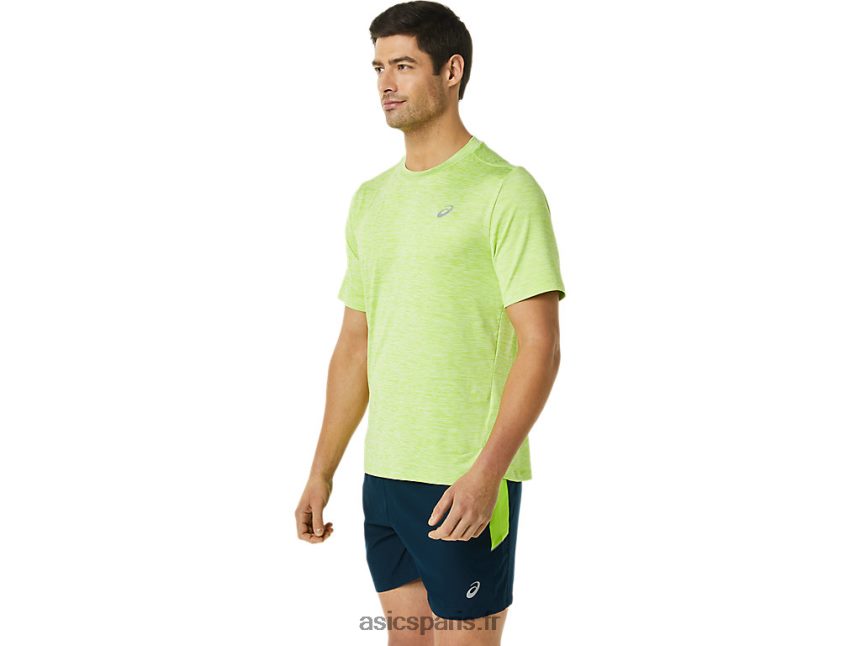 Hommes Asics pr lyte à manches courtes BXL8B21366 danger bruyère verte