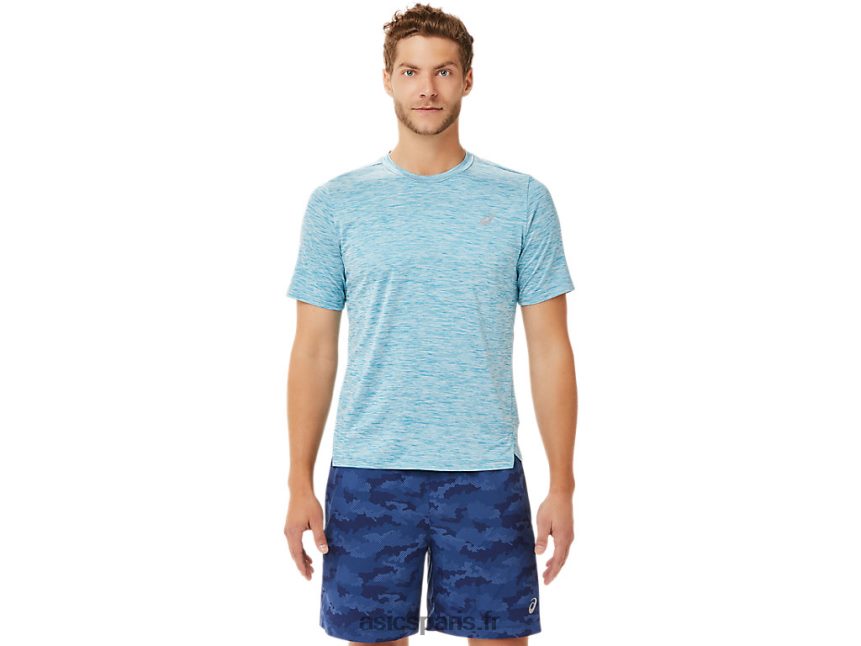 Hommes Asics pr lyte à manches courtes BXL8B22024 bleu sarcelle
