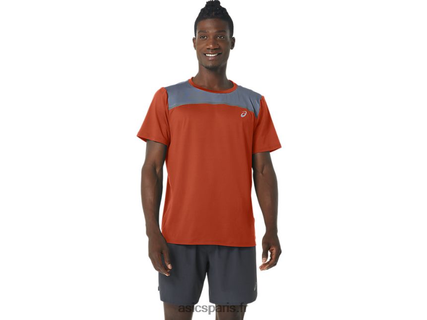 Hommes Asics pr lyte à manches courtes BXL8B2305 latte aux épices