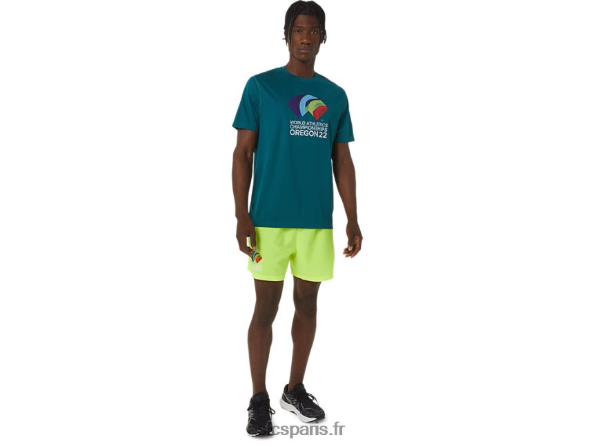 Hommes Asics ready-set ii manche courte wch BXL8B21235 pin velours