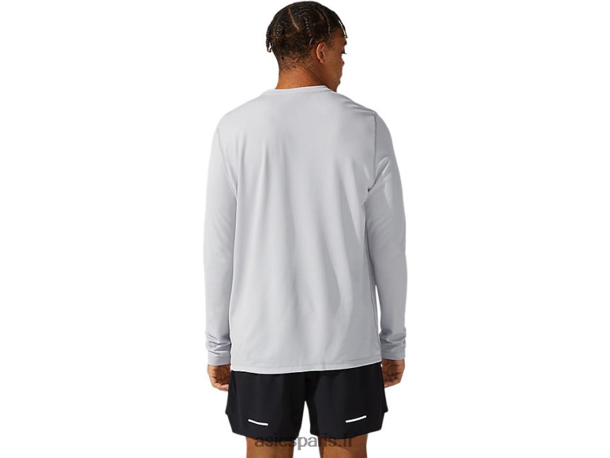 Hommes Asics ready-set ii manches longues BXL8B21095 gris moyen