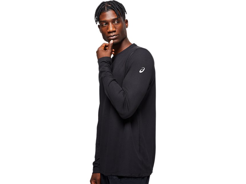 Hommes Asics ready-set ii manches longues BXL8B2842 performance noir