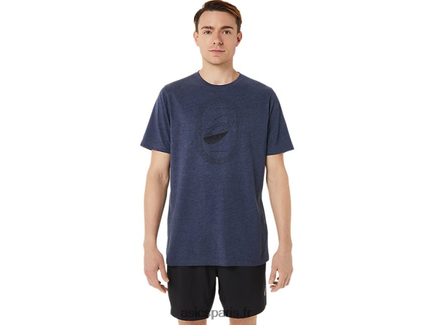 Hommes Asics spirale un tee d'athlétisme BXL8B21263 bruyère caban
