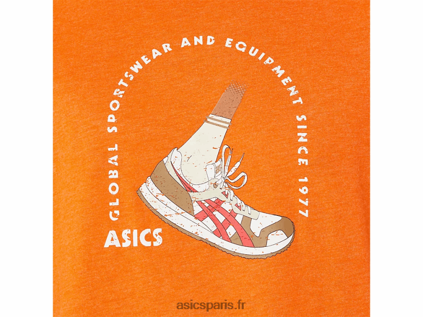 Hommes Asics t-shirt 1977 global sportswear à manches courtes BXL8B21268 bruyère de souci