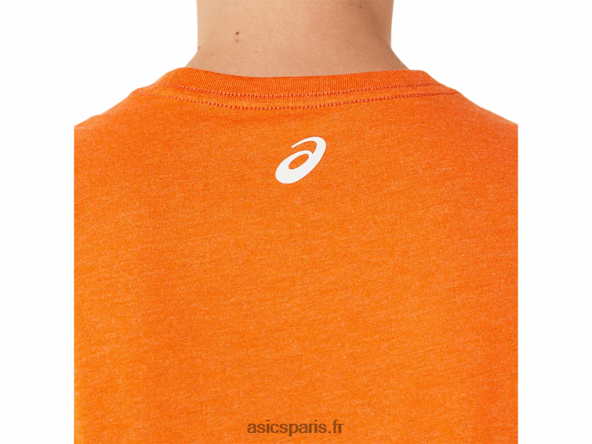 Hommes Asics t-shirt 1977 global sportswear à manches courtes BXL8B21268 bruyère de souci