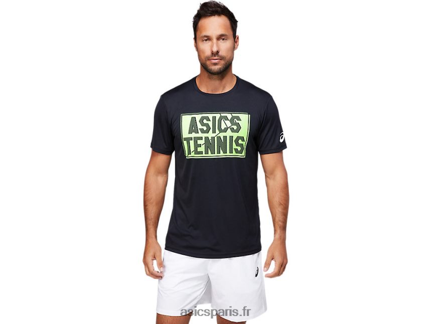 Hommes Asics t-shirt graphique BXL8B21791 performance noir
