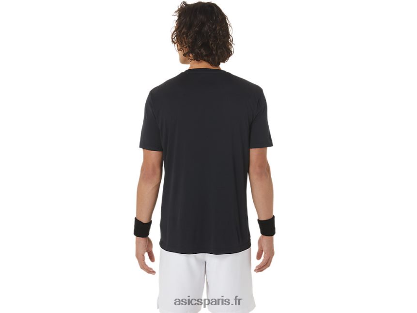 Hommes Asics t-shirt graphique court gs BXL8B2450 performance noir