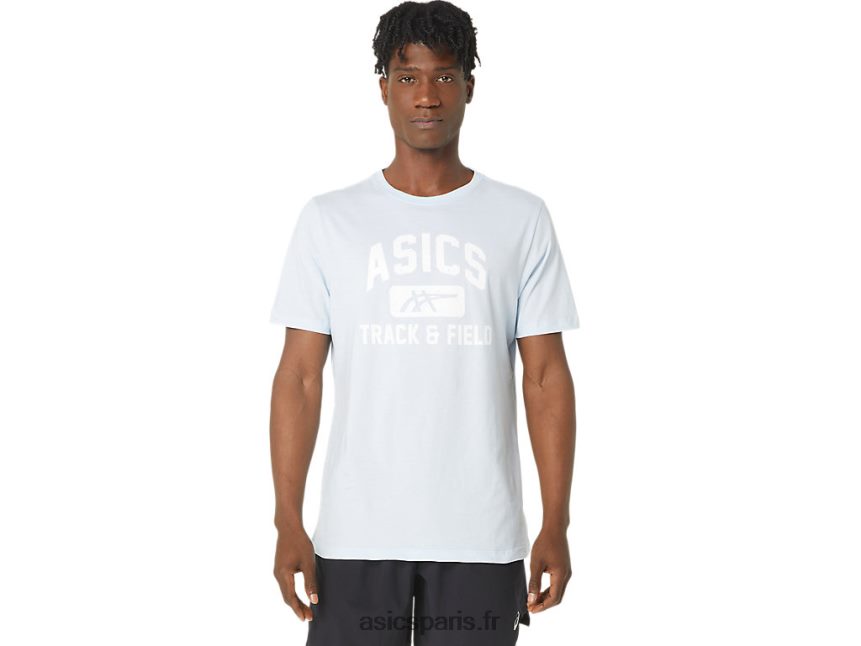 Hommes Asics t-shirt graphique d'athlétisme unisexe BXL8B2179 ciel doux