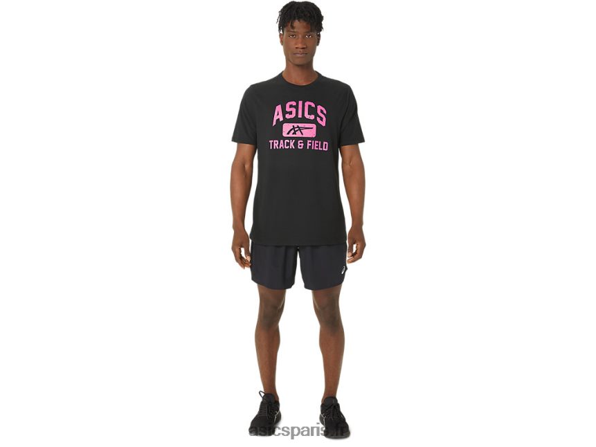 Hommes Asics t-shirt graphique d'athlétisme unisexe BXL8B267 performance noir