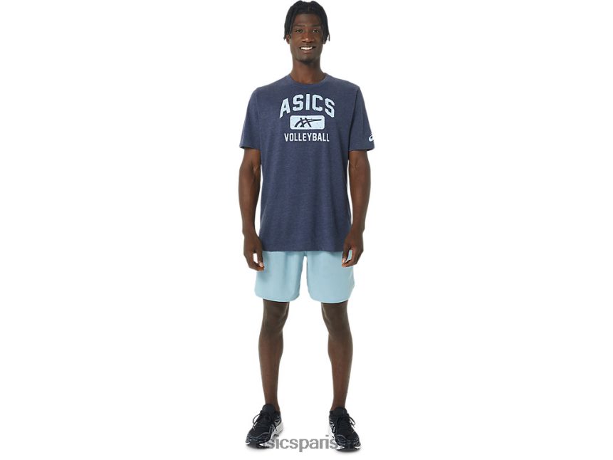 Hommes Asics t-shirt graphique de volley-ball BXL8B2865 bruyère caban