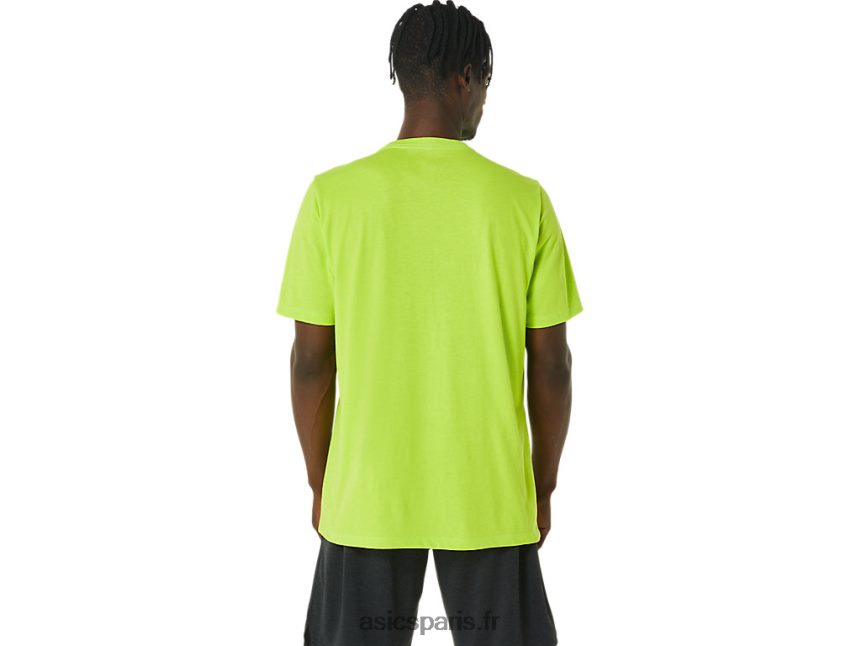 Hommes Asics t-shirt à logo à manches courtes xg BXL8B21121 le zeste de lime