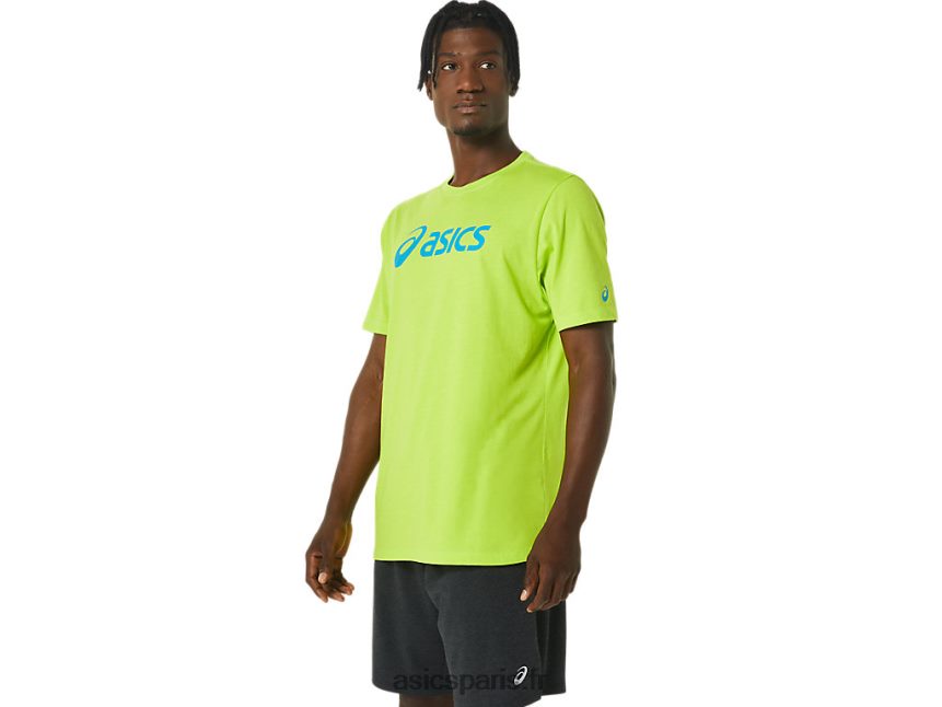 Hommes Asics t-shirt à logo à manches courtes xg BXL8B21121 le zeste de lime
