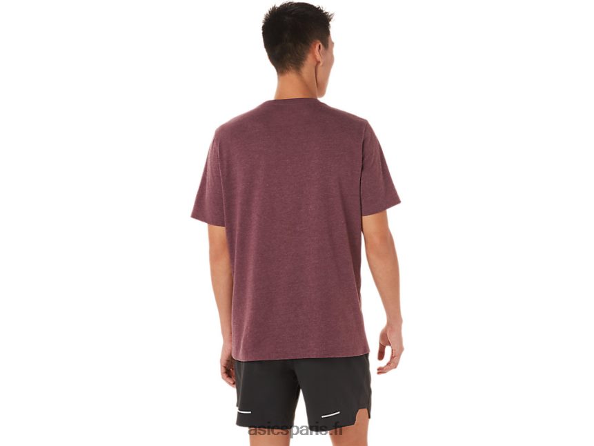 Hommes Asics t-shirt à logo à manches courtes xg BXL8B21463 bruyère mars profonde